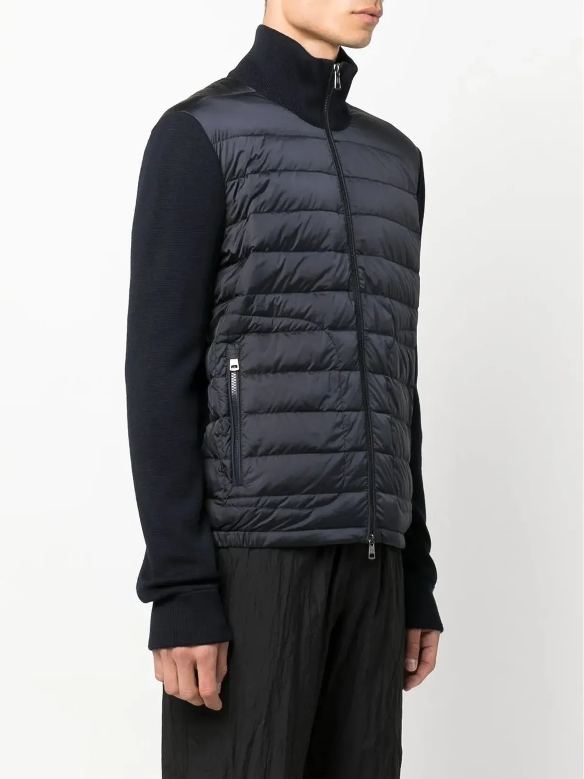 Moncler パディッドパネルジップアップカーディガン - 画像3