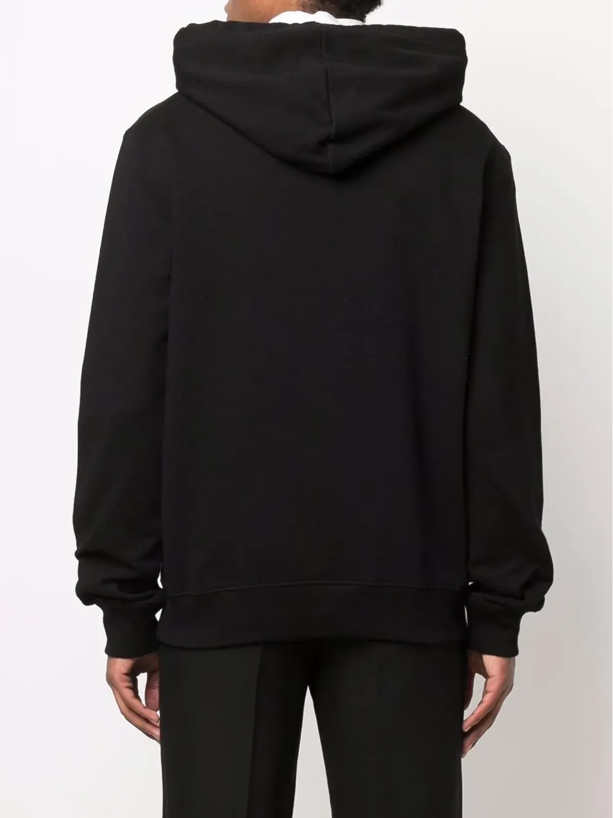 Lanvin 刺繍ロゴ入りドローストリングフードパーカー - 画像4