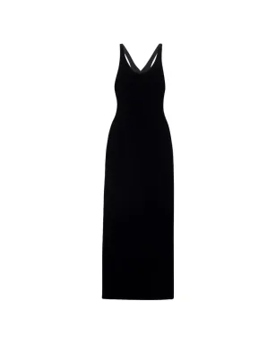 Saint Laurent カットアウト シルクドレス - サムネイル1
