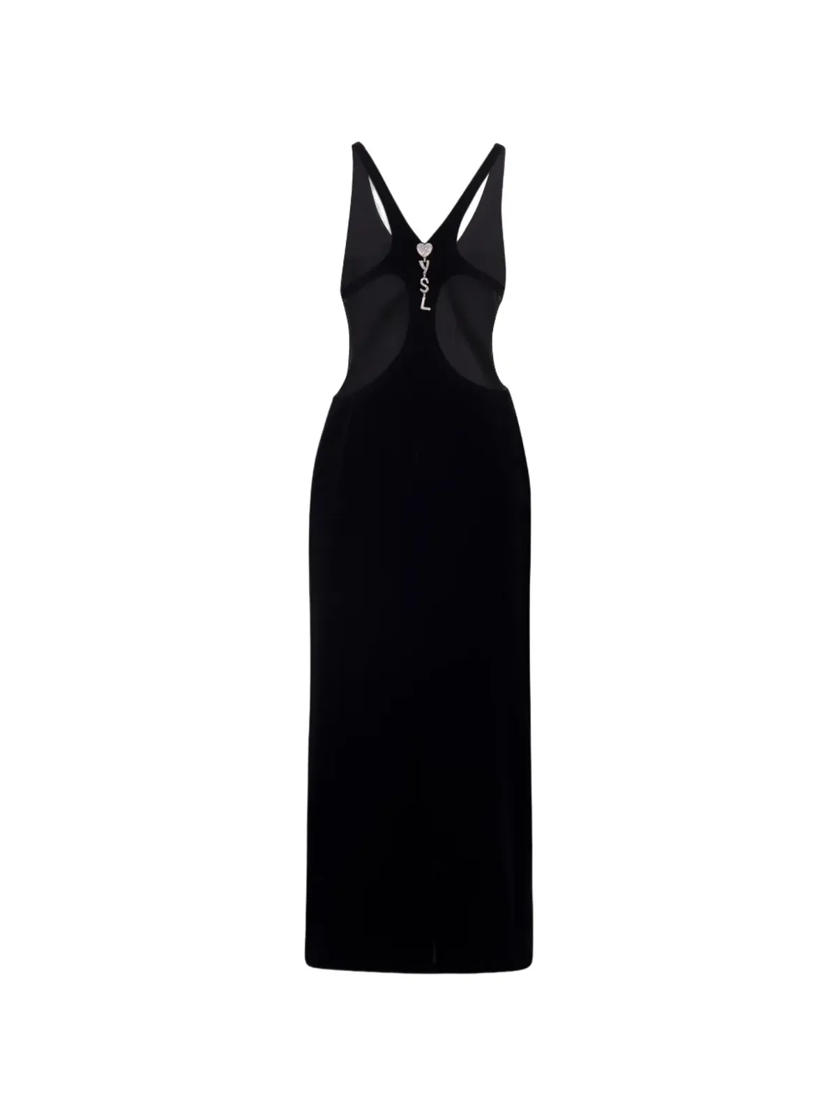 Saint Laurent カットアウト シルクドレス - 画像2