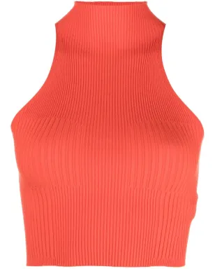 AERON Lulu cropped high-neck top - 619 RED - サムネイル1