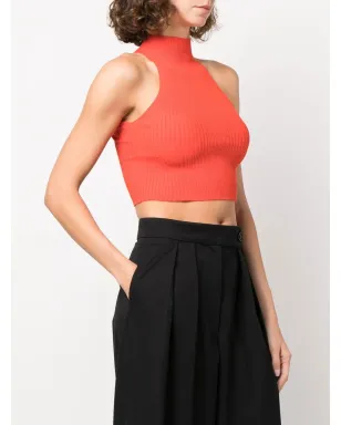 AERON Lulu cropped high-neck top - 619 RED - サムネイル3