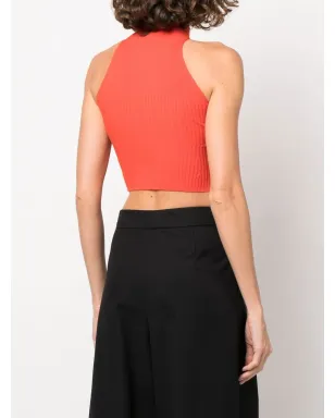 AERON Lulu cropped high-neck top - 619 RED - サムネイル4