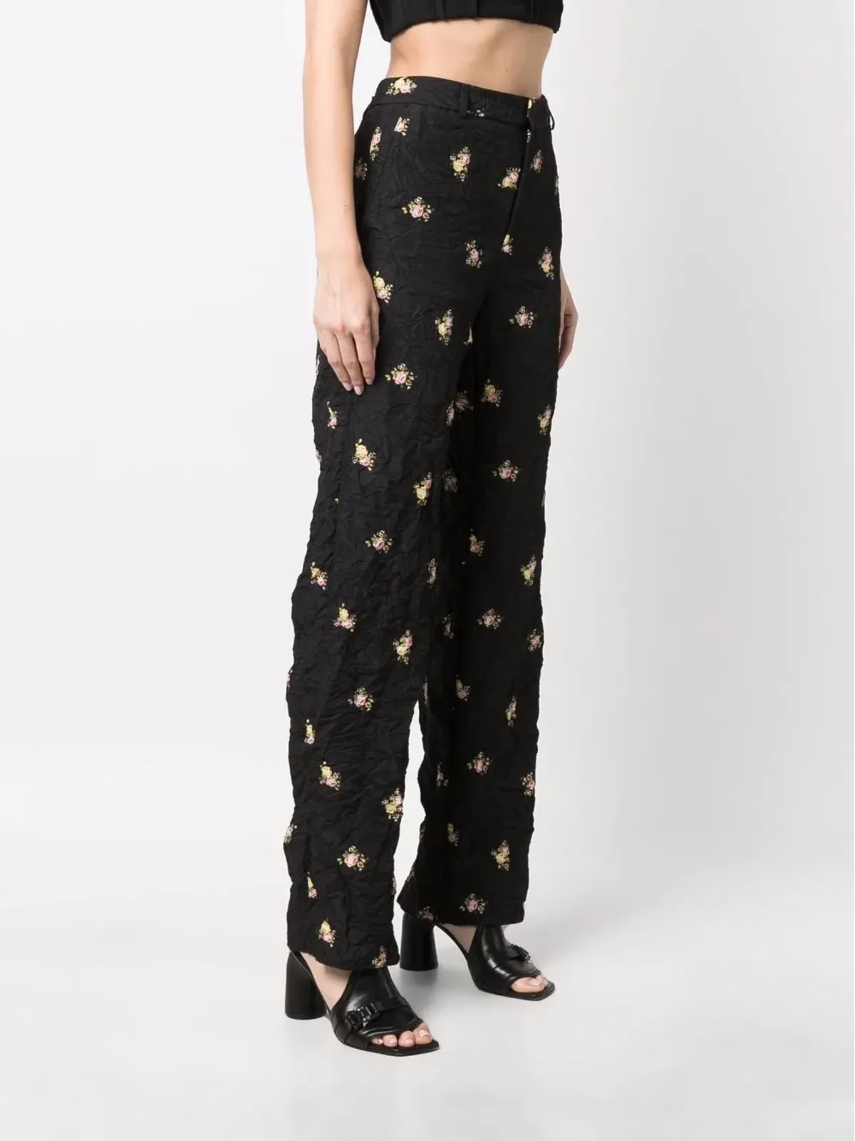 DSQUARED2 クリース加工花柄プリントパンツ - 画像3