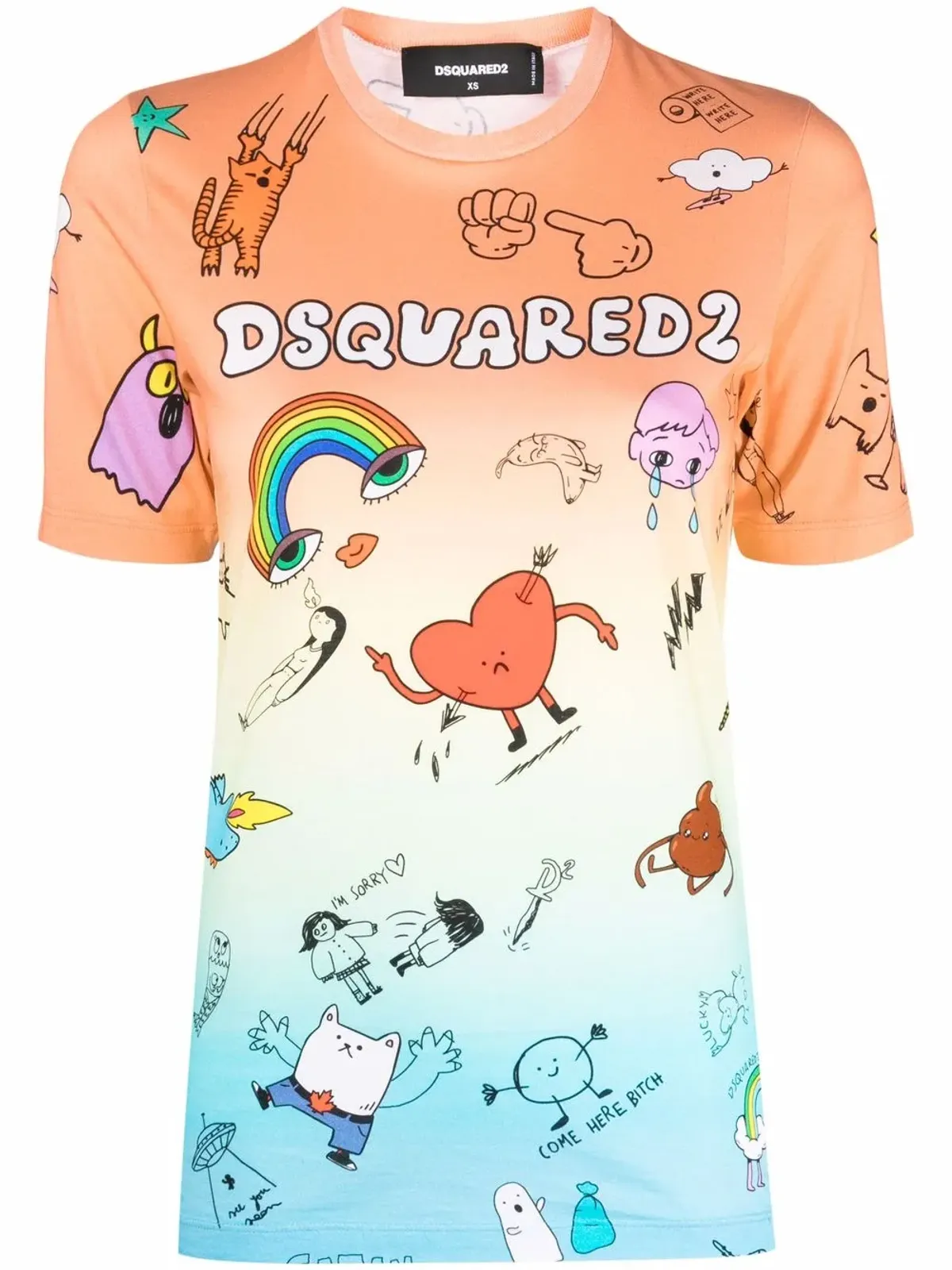 DSQUARED2 グラフィックプリント グラデーション Tシャツ - 画像1