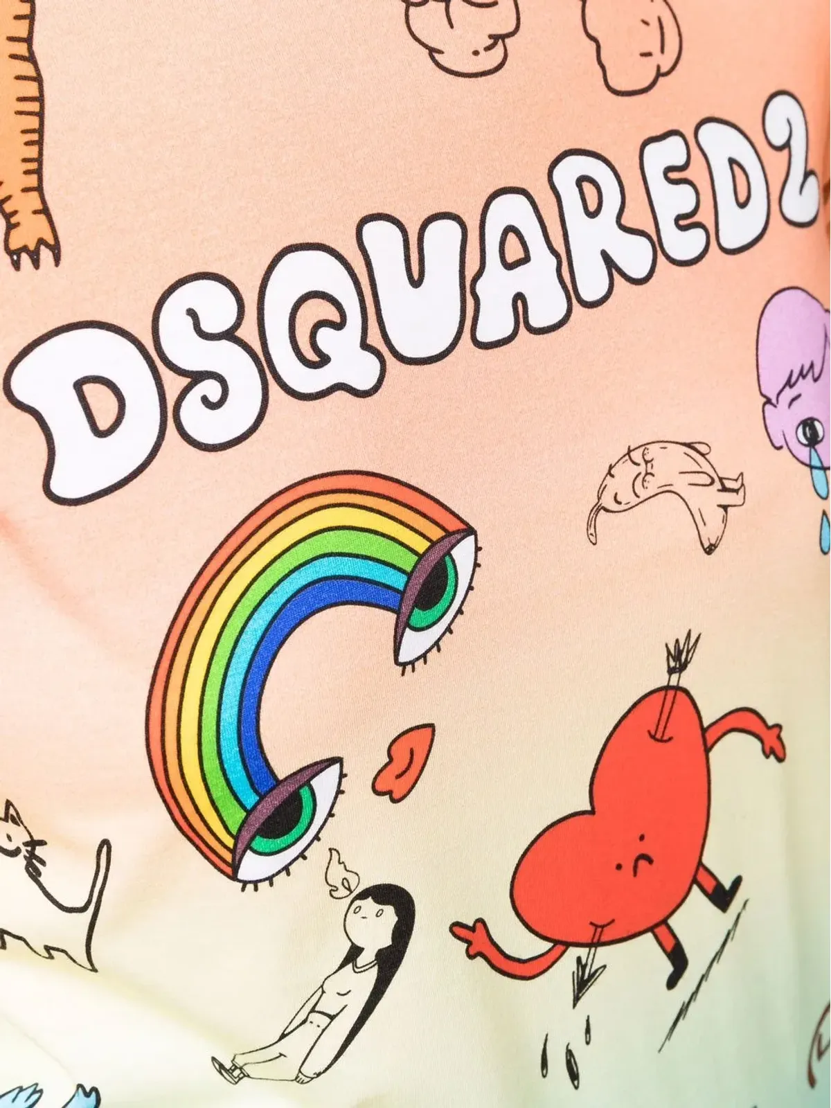 DSQUARED2 グラフィックプリント グラデーション Tシャツ - 画像5