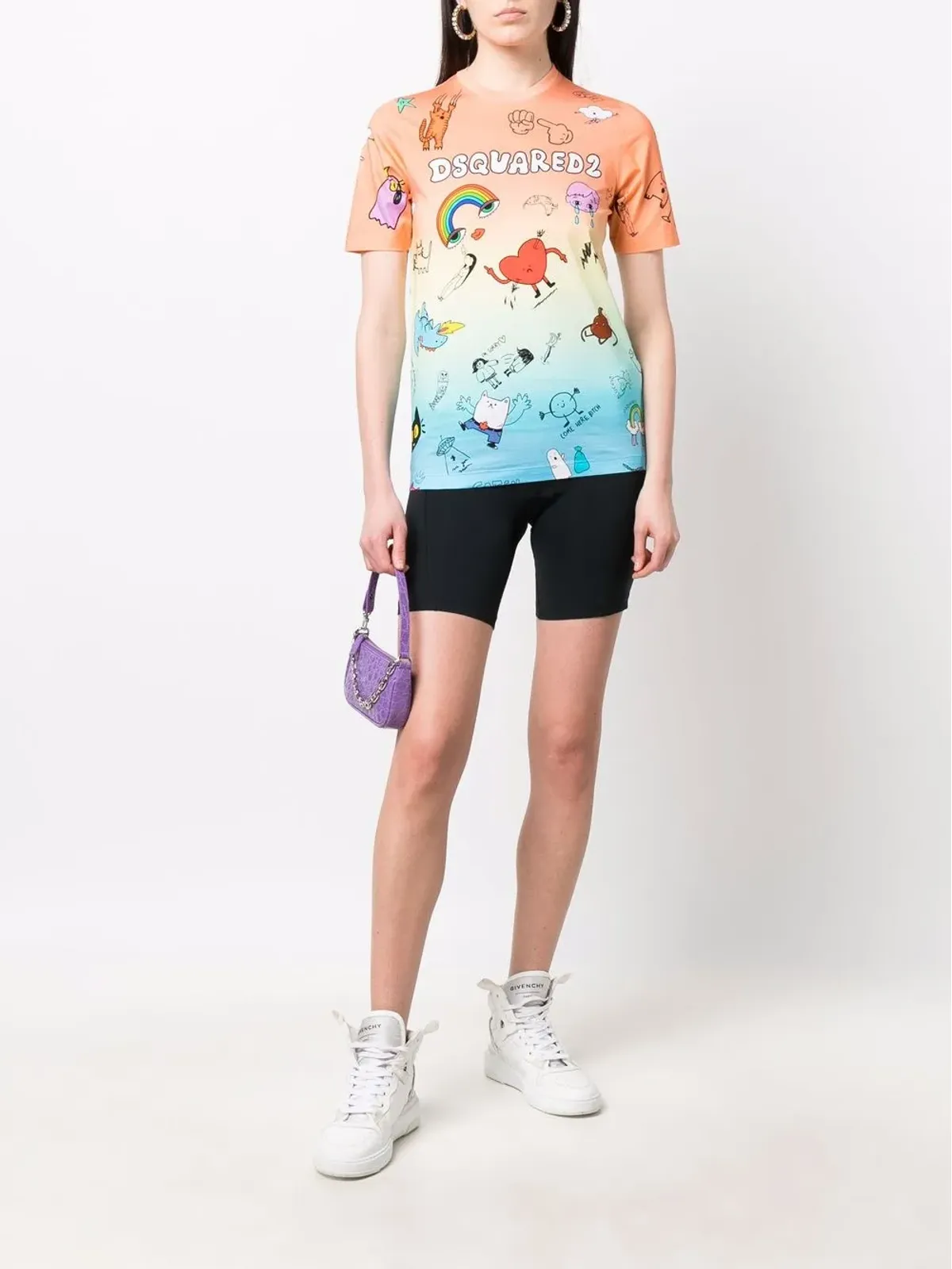 DSQUARED2 グラフィックプリント グラデーション Tシャツ - 画像2