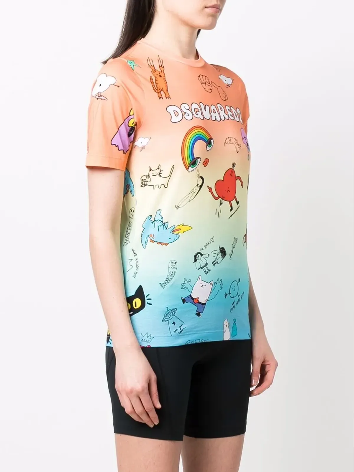 DSQUARED2 グラフィックプリント グラデーション Tシャツ - 画像3