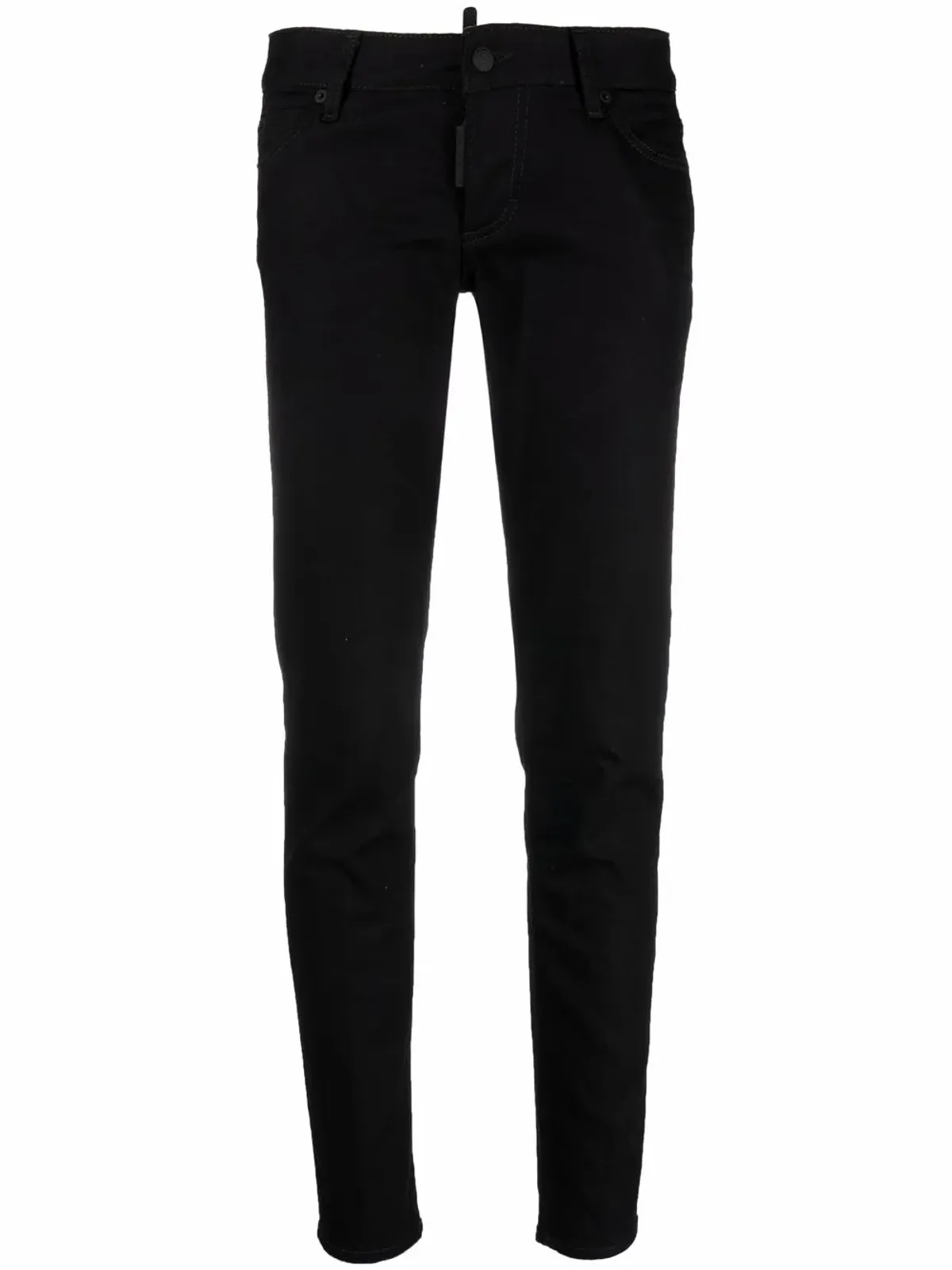 DSQUARED2 ロゴパッチ・スキニーデニムパンツ - 画像1