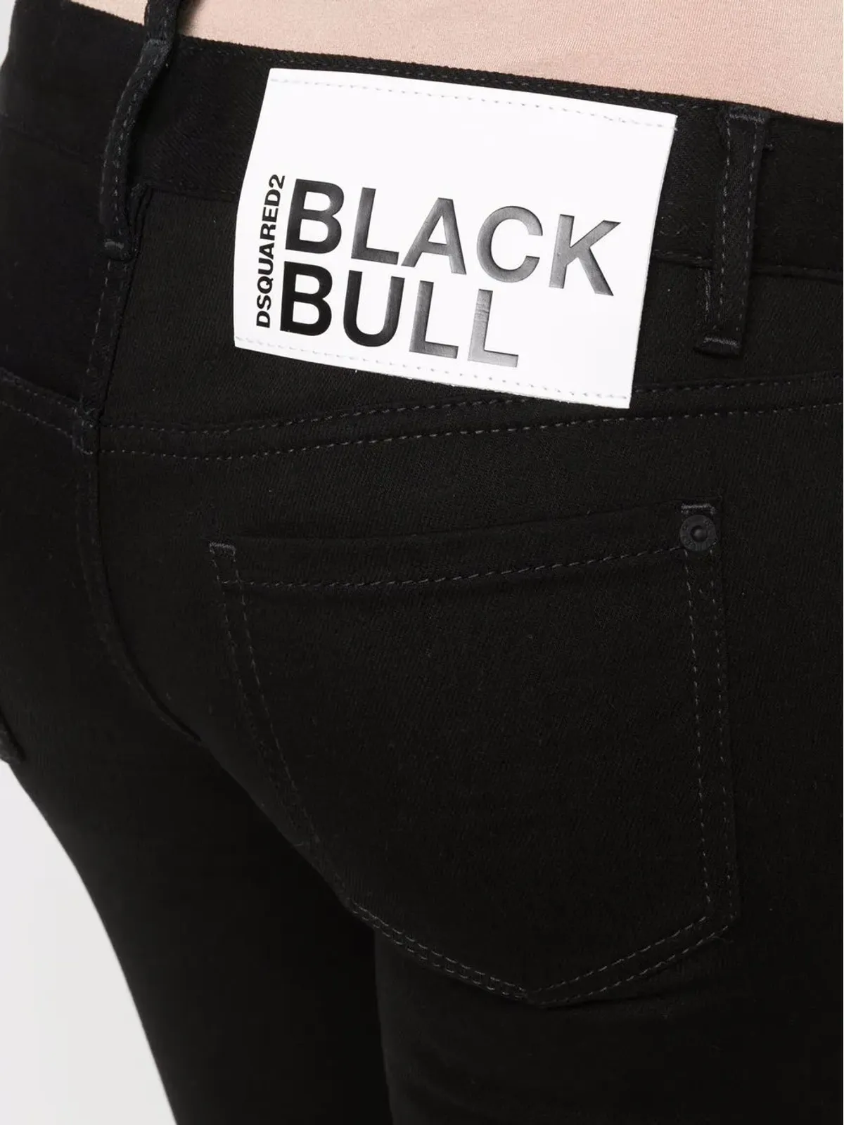 DSQUARED2 ロゴパッチ・スキニーデニムパンツ - 画像5