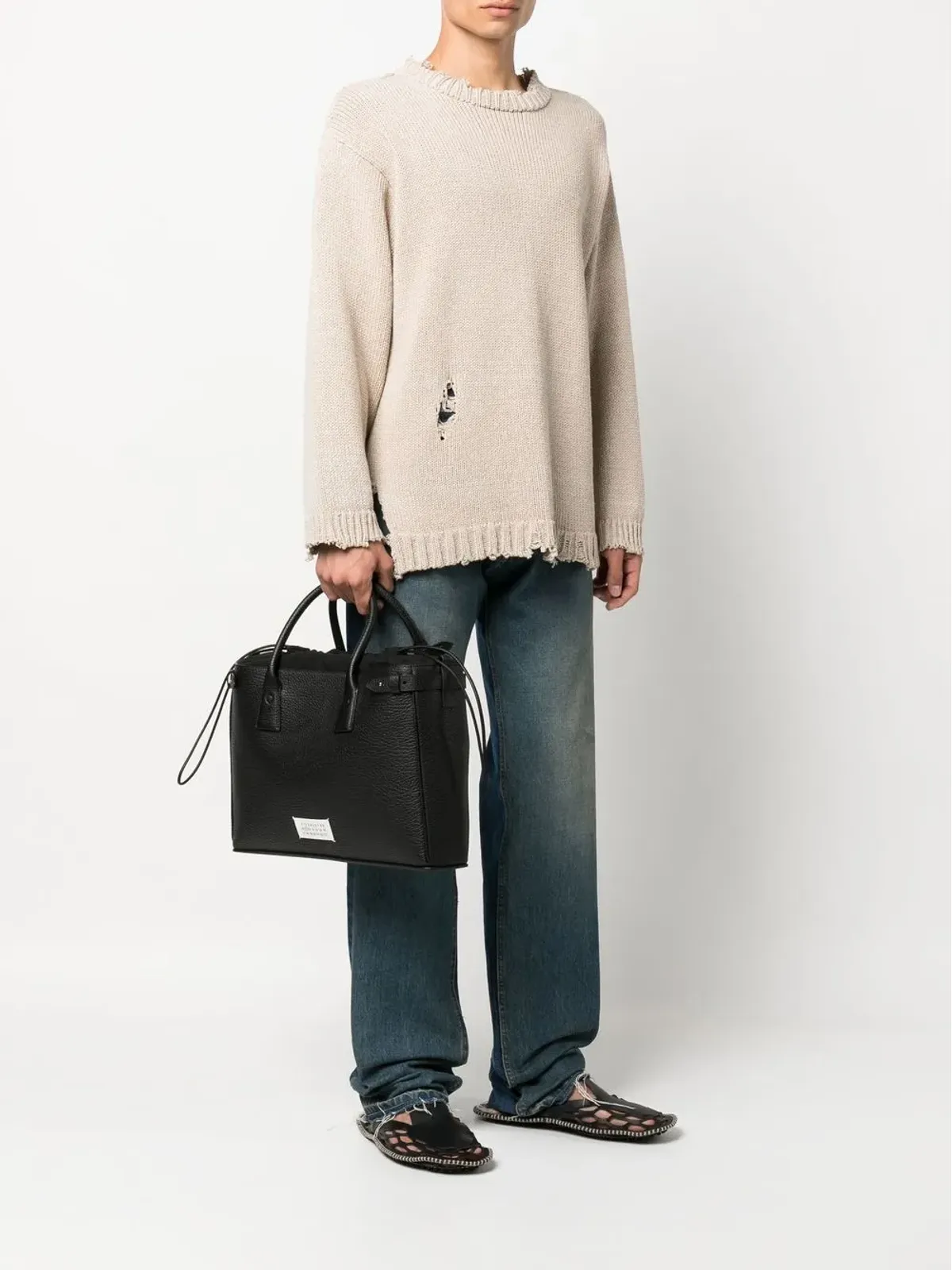 Maison Margiela 5AC レザー トートバッグ - 画像2