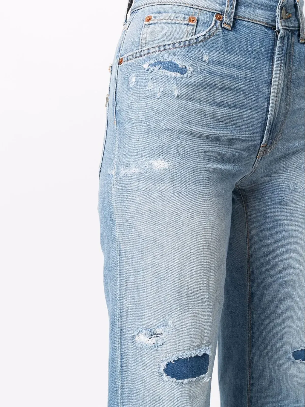 DONDUP ディストレスド・ワイドレッグジーンズ - 画像5
