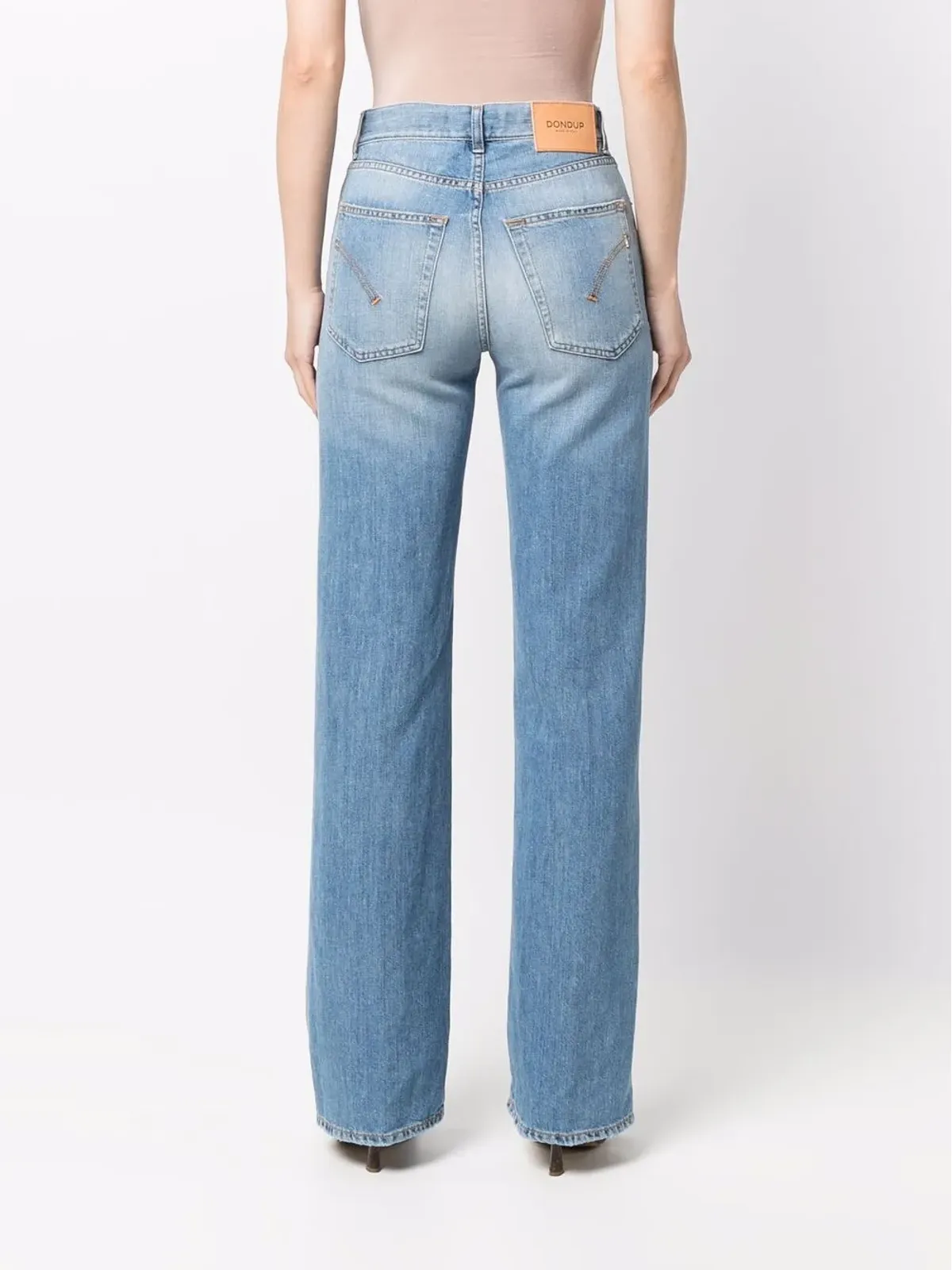DONDUP ディストレスド・ワイドレッグジーンズ - 画像4