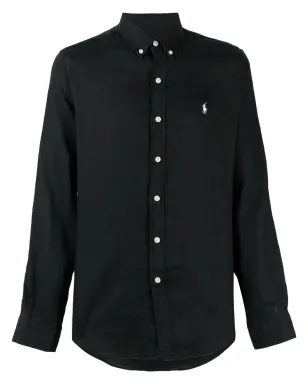 Polo Ralph Lauren ロゴ入りボタンダウンシャツ - ブラック - サムネイル1