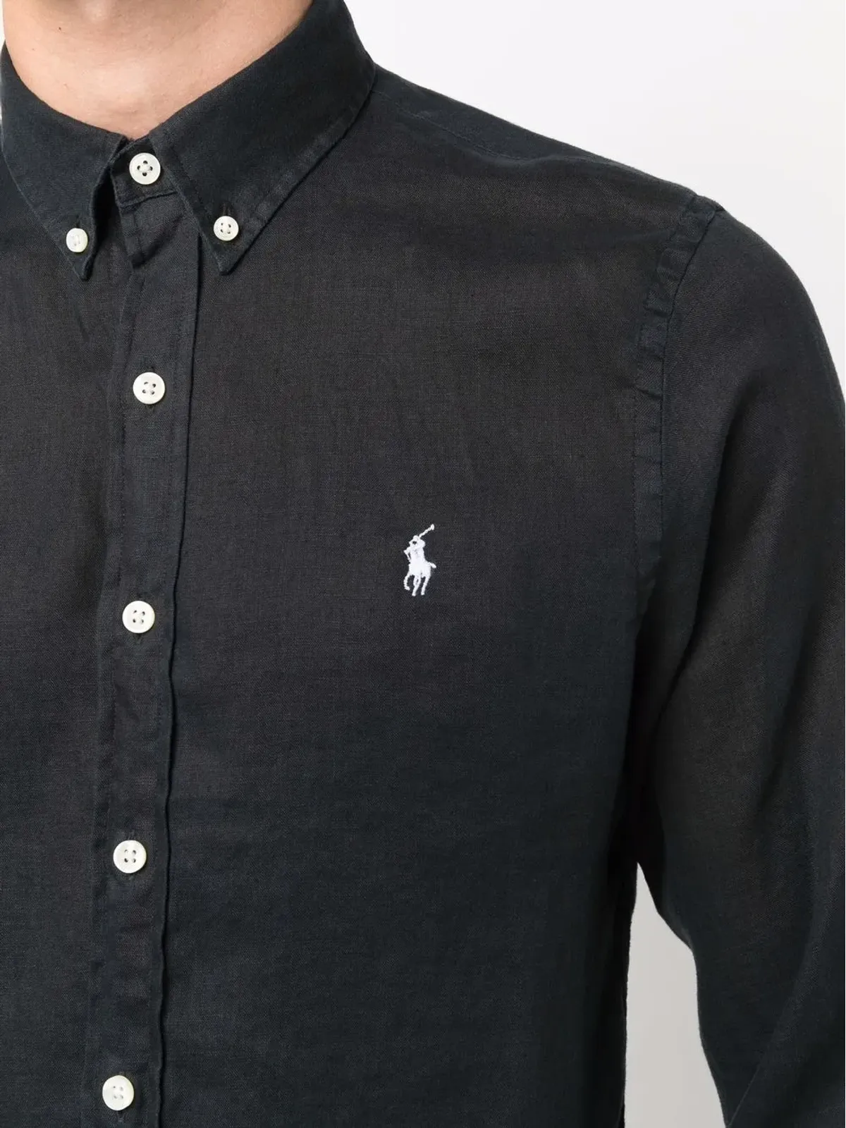 Polo Ralph Lauren ロゴ入りボタンダウンシャツ - ブラック - 画像5