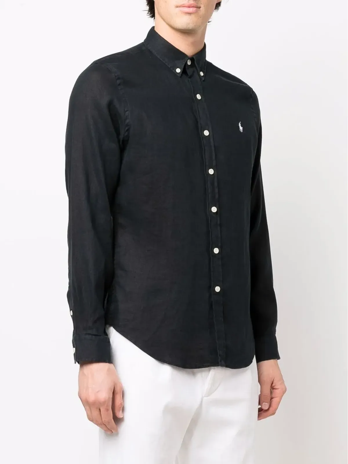 Polo Ralph Lauren ロゴ入りボタンダウンシャツ - ブラック - 画像3
