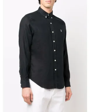 Polo Ralph Lauren ロゴ入りボタンダウンシャツ - ブラック - サムネイル3