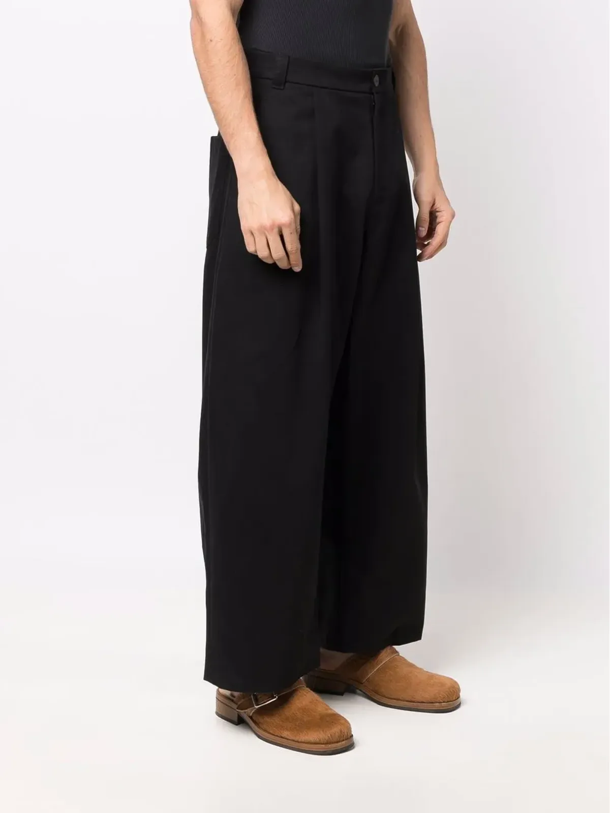 Studio Nicholson ワイドレッグハイウエストパンツ - 画像3