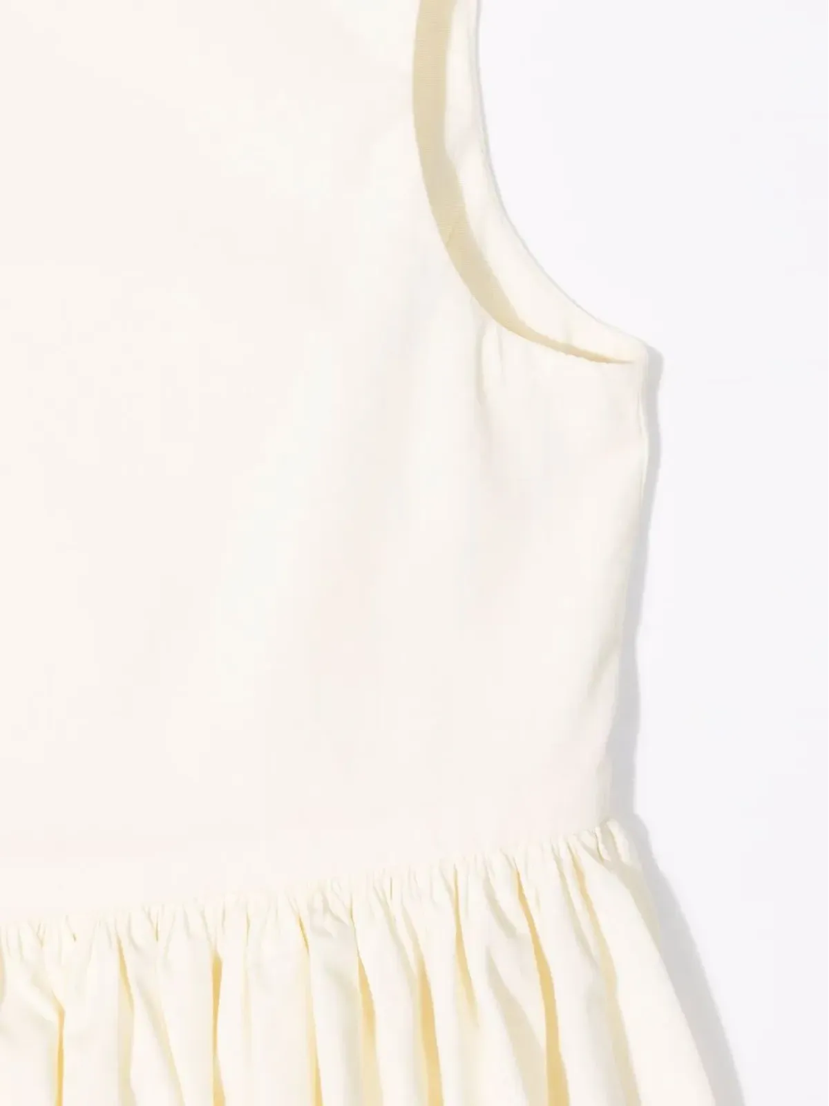 Bonpoint sleeveless pleated-skirt dress - Yellow - 画像3