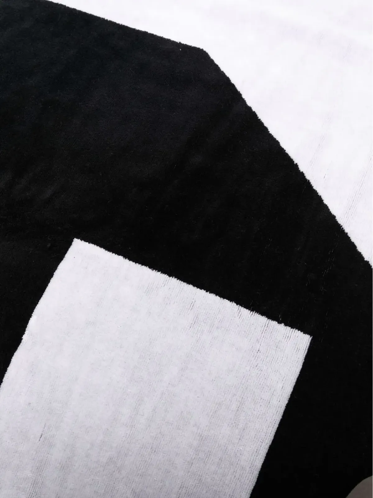 Y-3 ツートーンパネルド バスタオル - 画像2