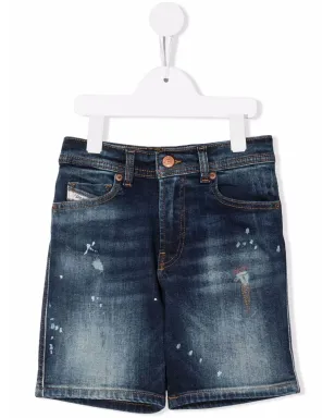 Diesel Kids デニムショーツ（ダメージ加工） - サムネイル1