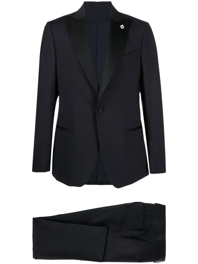 Lardini Lardini シングルブレスト2ピーススーツ ブルーの商品画像