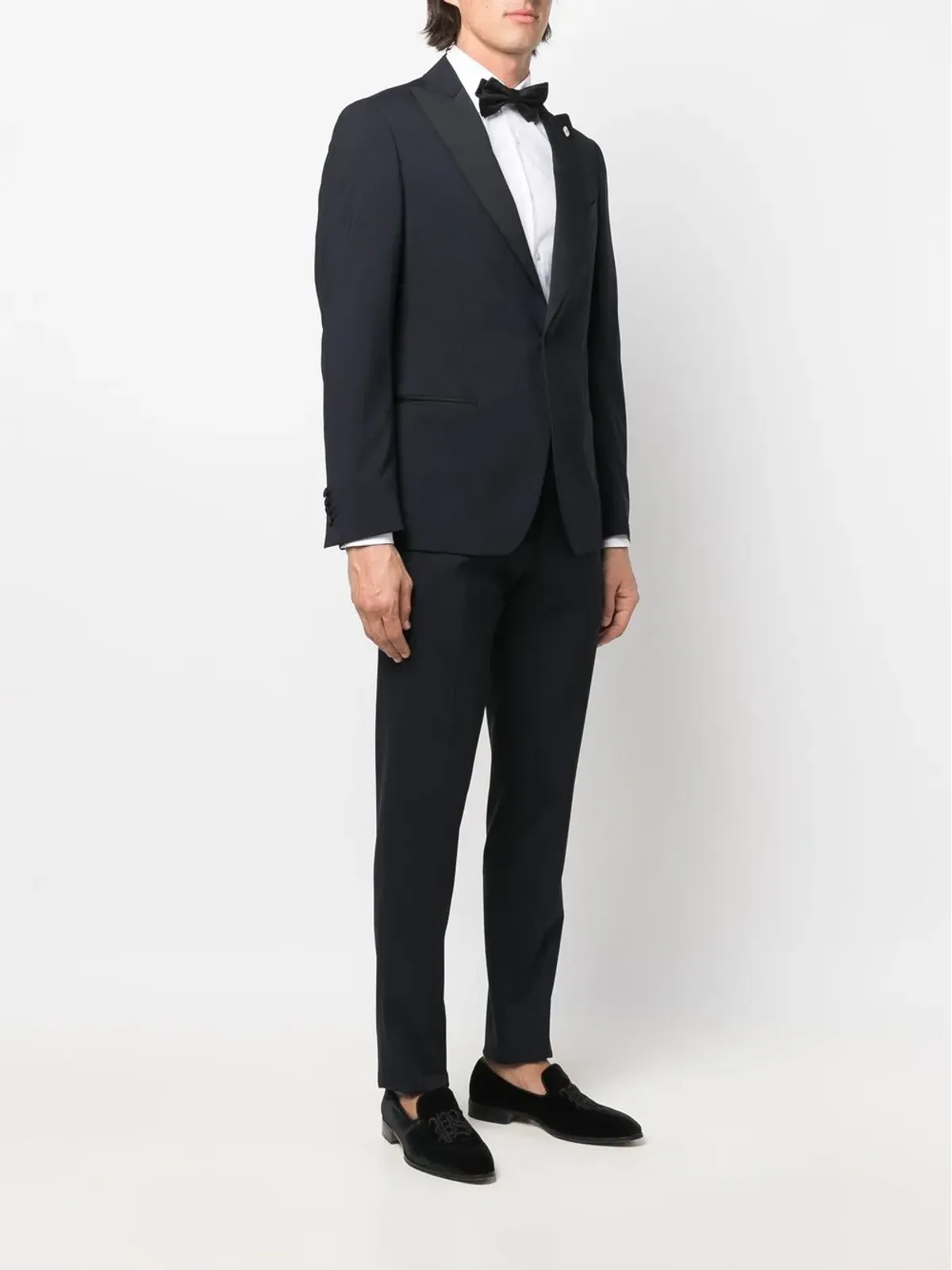 Lardini シングルブレスト2ピーススーツ ブルー - 画像3