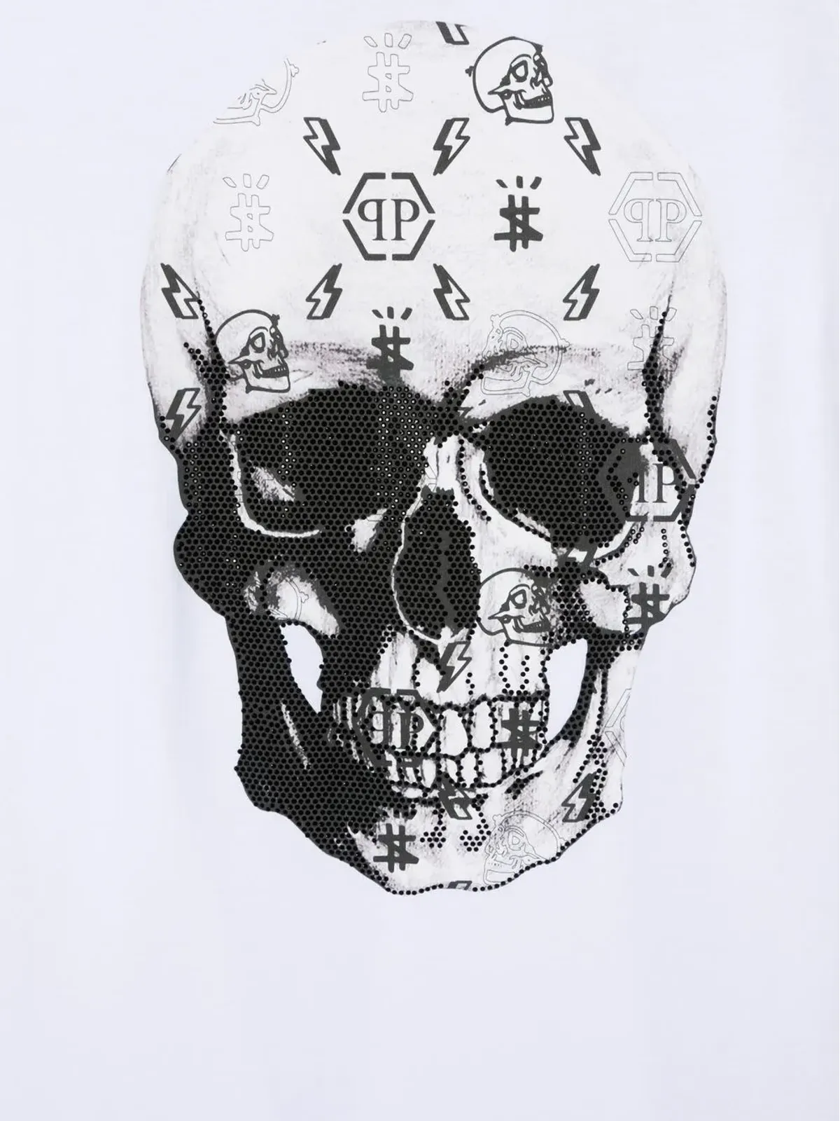Philipp Plein Junior スカルプリント入り Tシャツ - 画像3