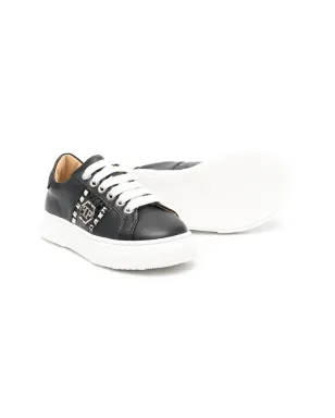 Philipp Plein Junior スパイクスタッド レースアップ スニーカー（ブラック） - サムネイル2
