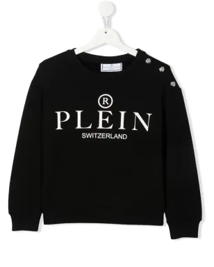 Philipp Plein Junior プラッシュ ロゴプリント スウェットシャツ - サムネイル1