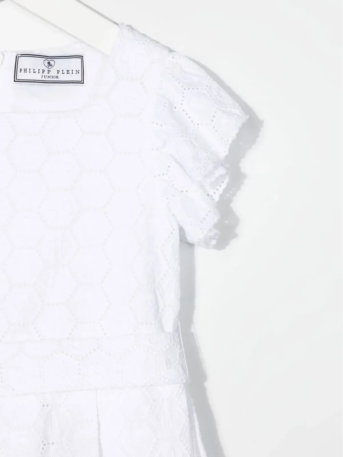 Philipp Plein Junior プリーツ入り半袖ワンピース - 画像3