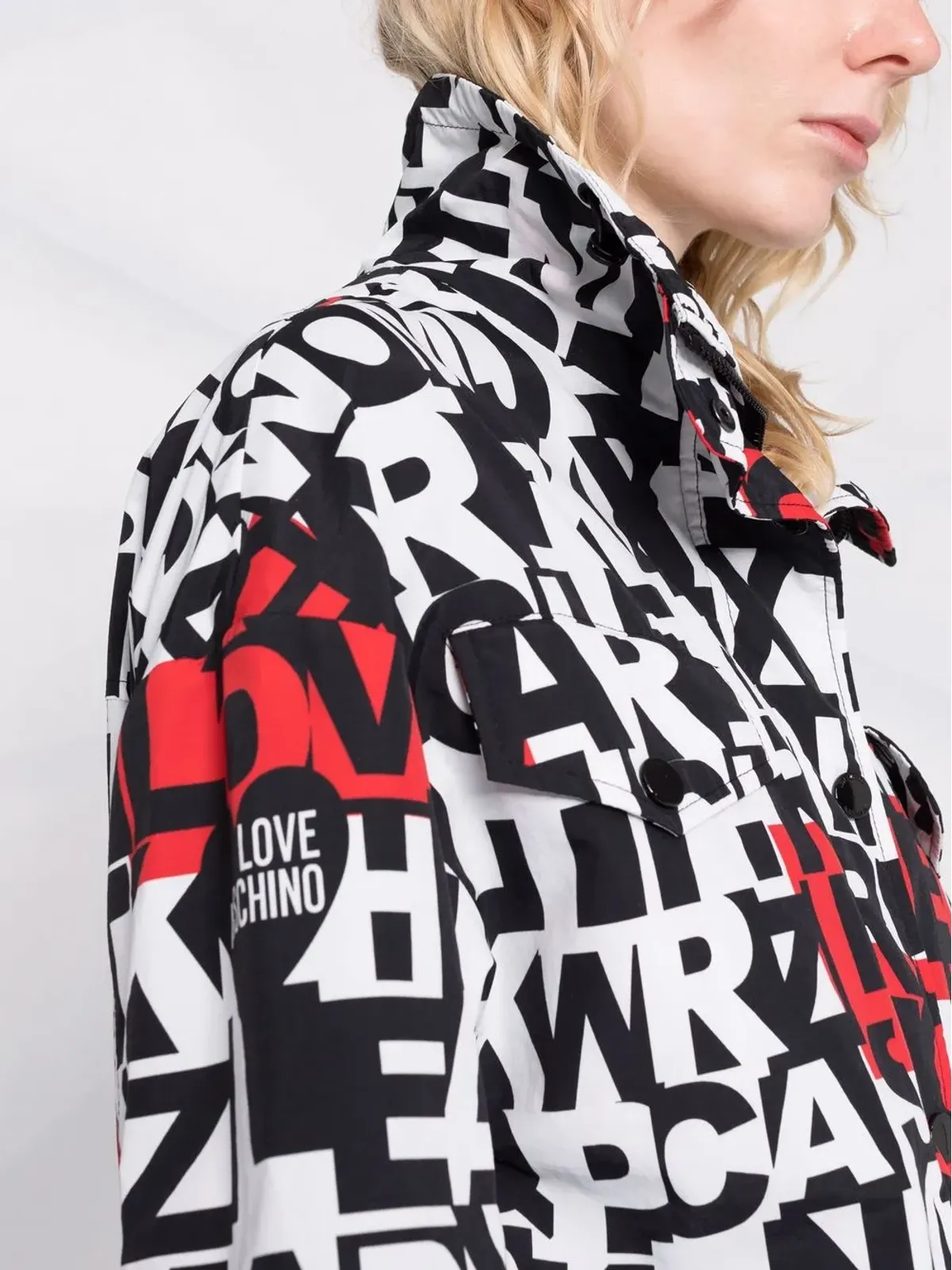 Love Moschino アルファベットプリントジャケット - 画像3