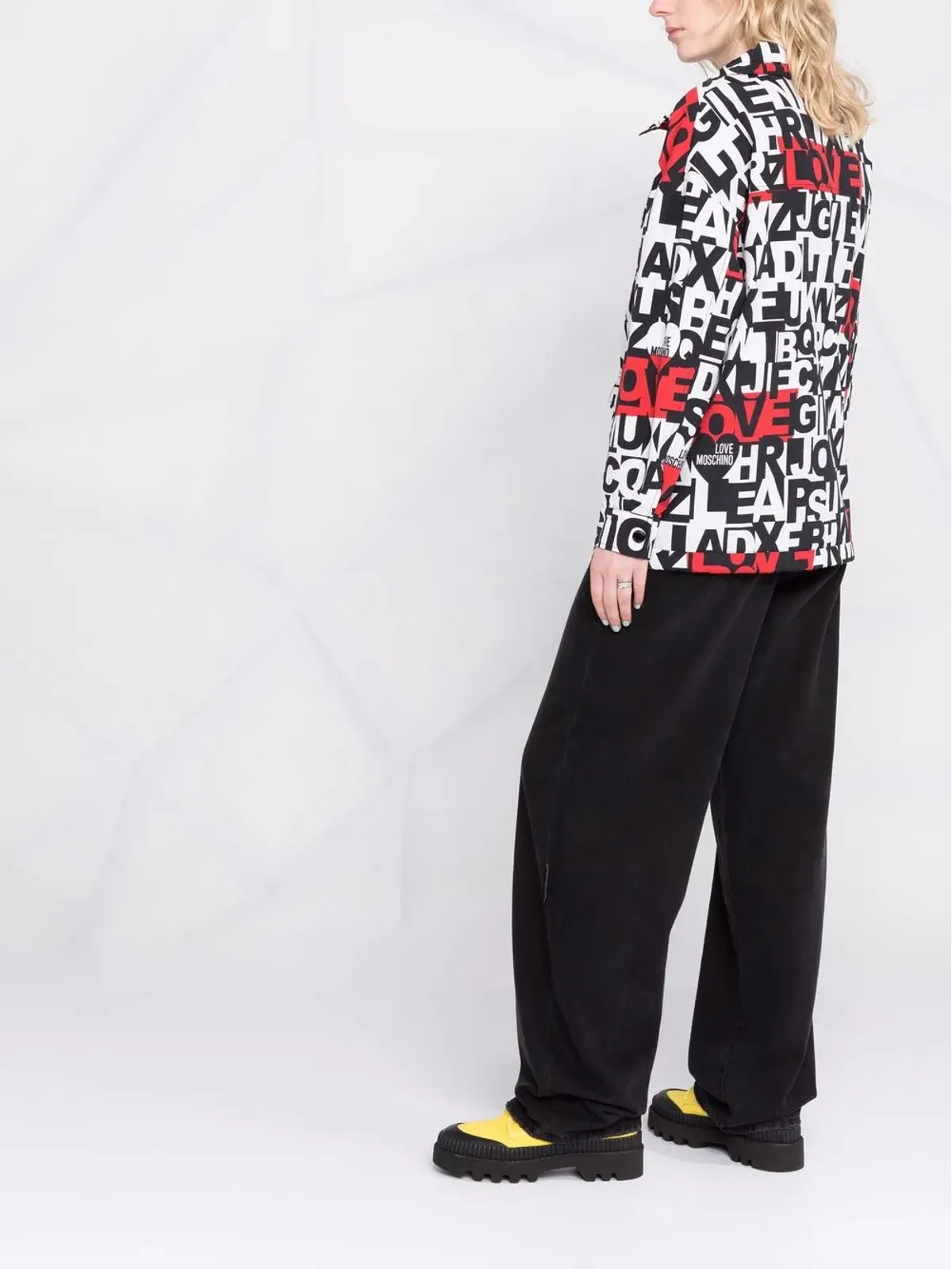 Love Moschino アルファベットプリントジャケット - 画像4