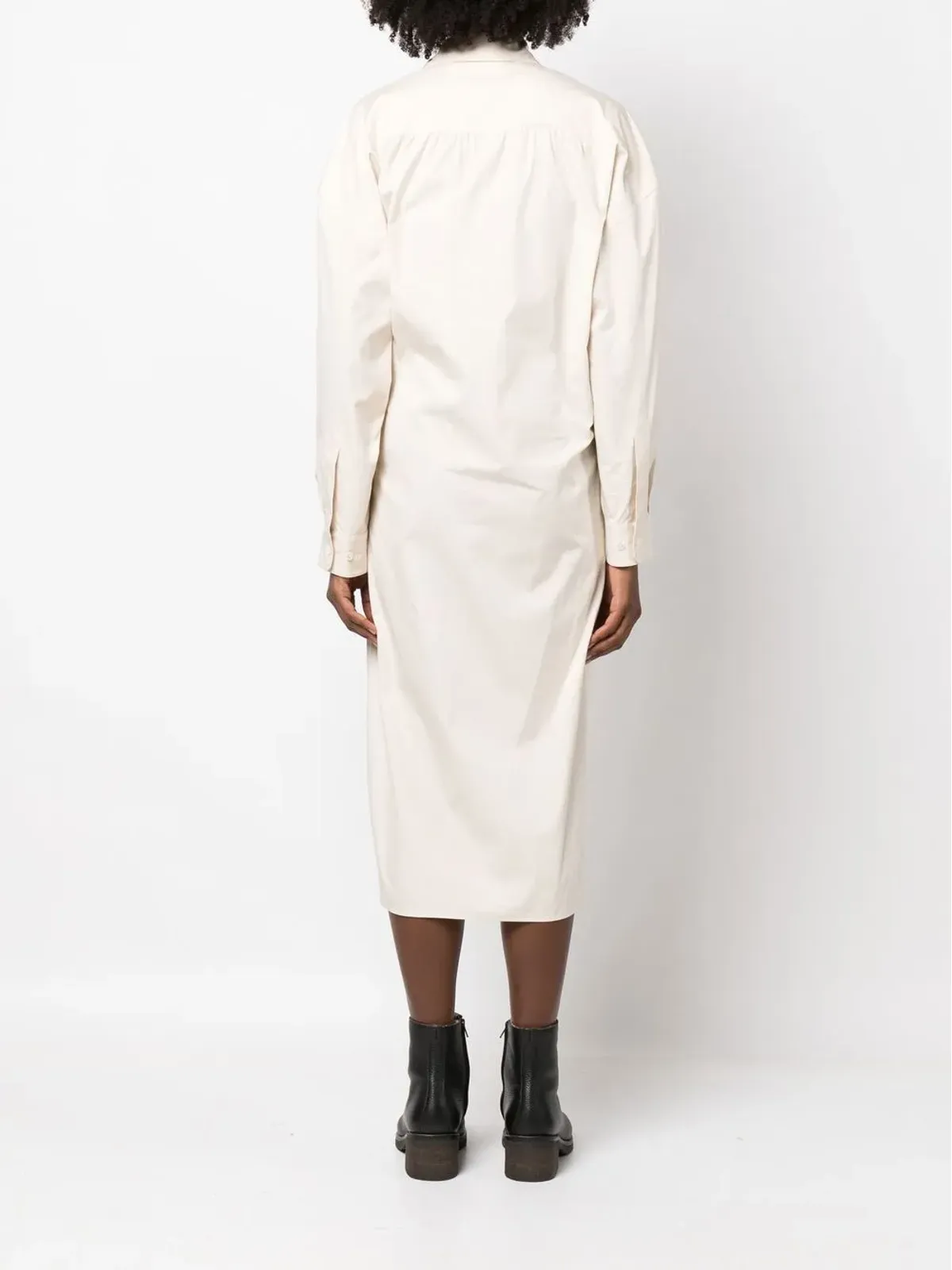 LEMAIRE ツイストコットンのシャツドレス - 画像4