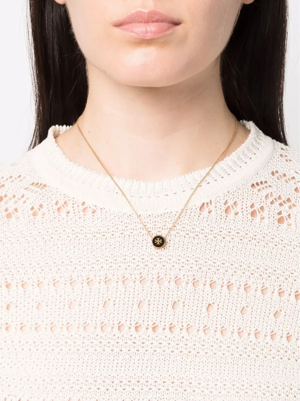 Tory Burch キラ エナメル ペンダントネックレス - 画像2