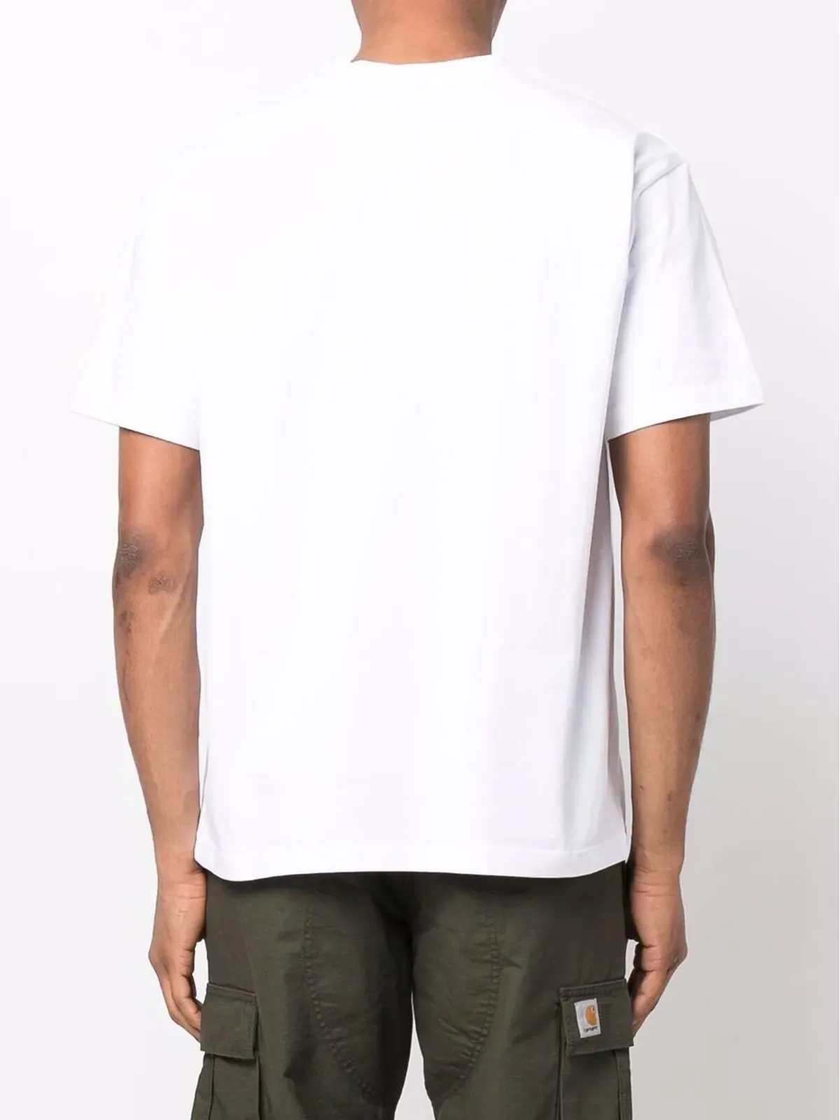 Mackage ベルベットロゴ オーガニックコットン Tシャツ ホワイト - 画像4