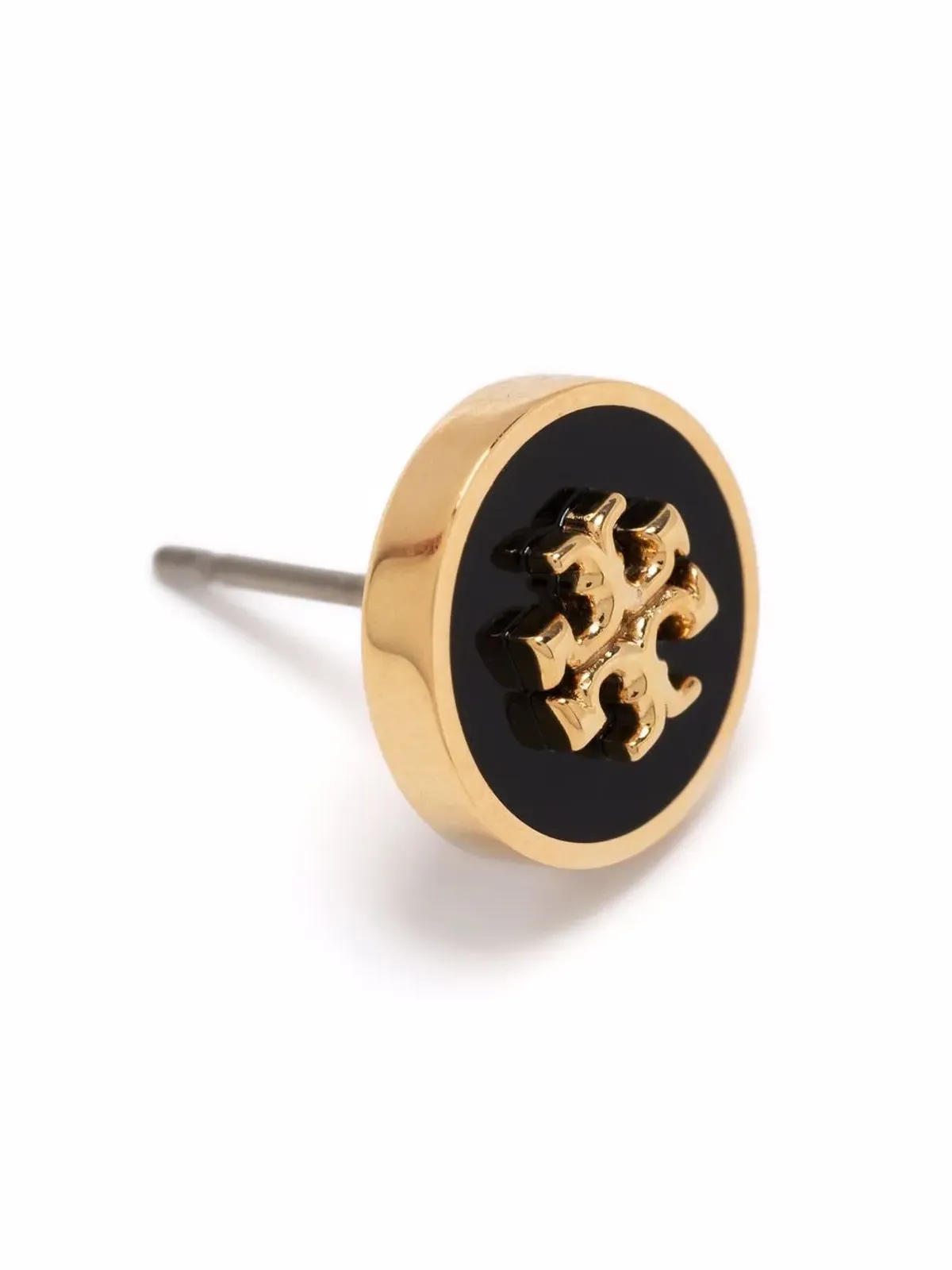 Tory Burch Kira エナメルスタッドピアス - ブラック - 画像3