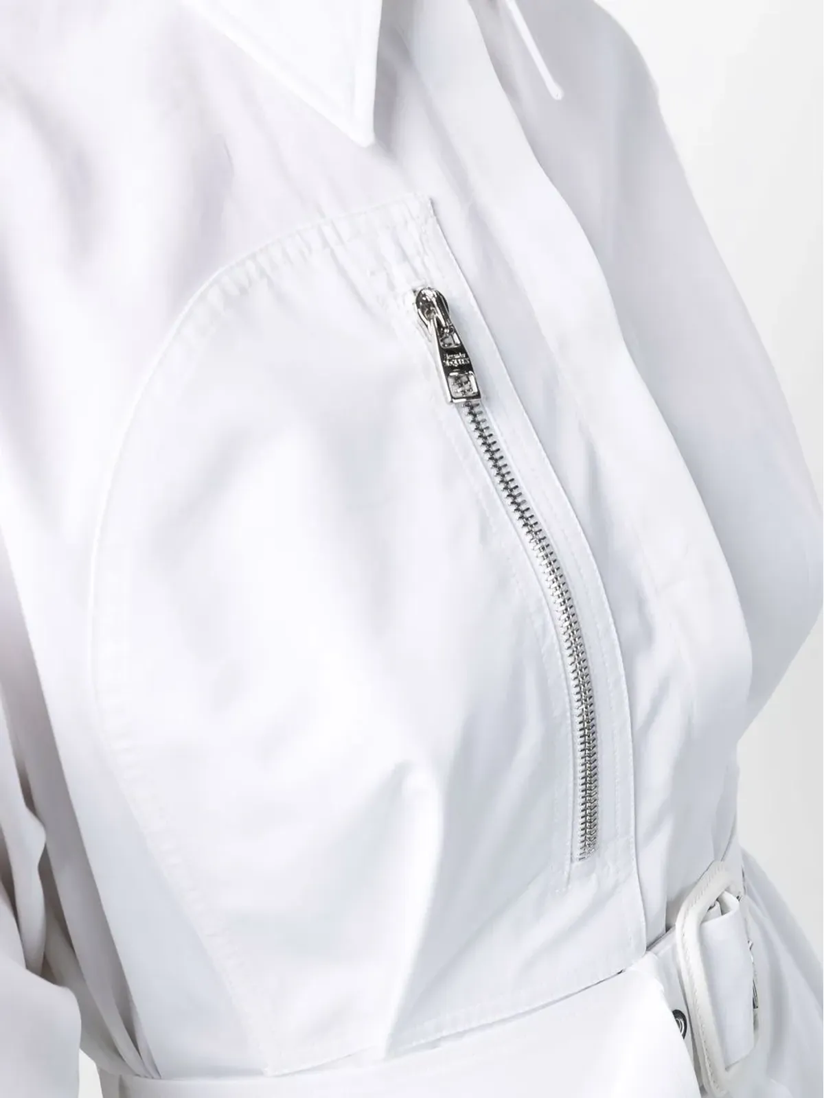 Alexander McQueen パフスリーブ ベルト付き コットン シャツドレス - 画像5