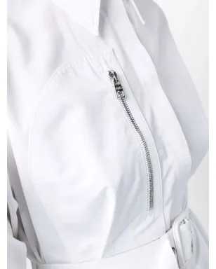 Alexander McQueen パフスリーブ ベルト付き コットン シャツドレス - サムネイル5