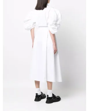 Alexander McQueen パフスリーブ ベルト付き コットン シャツドレス - サムネイル4