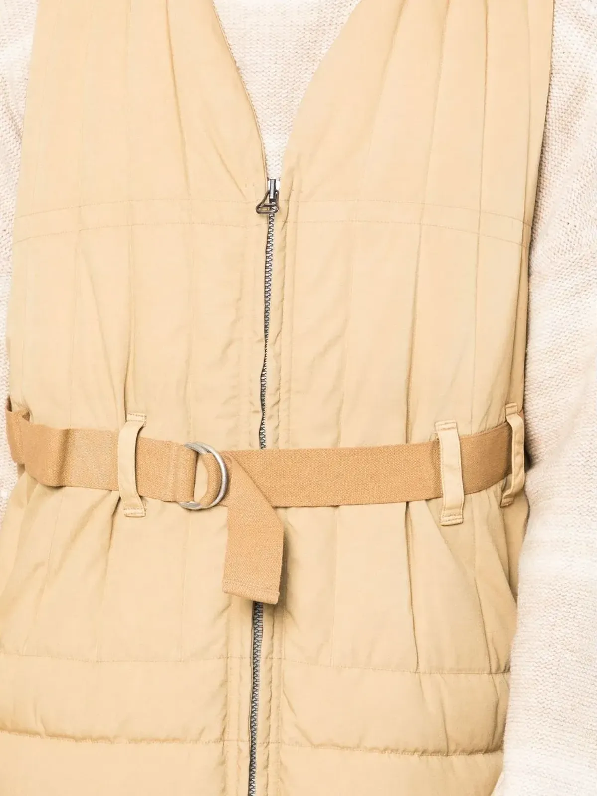 visvim パッド入りベルト付きVネックジレ - 画像5