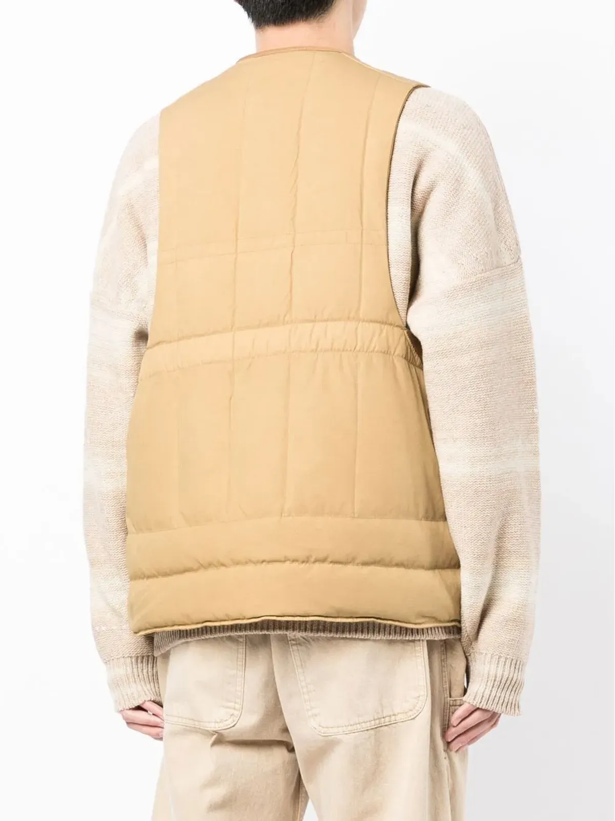 visvim パッド入りベルト付きVネックジレ - 画像4