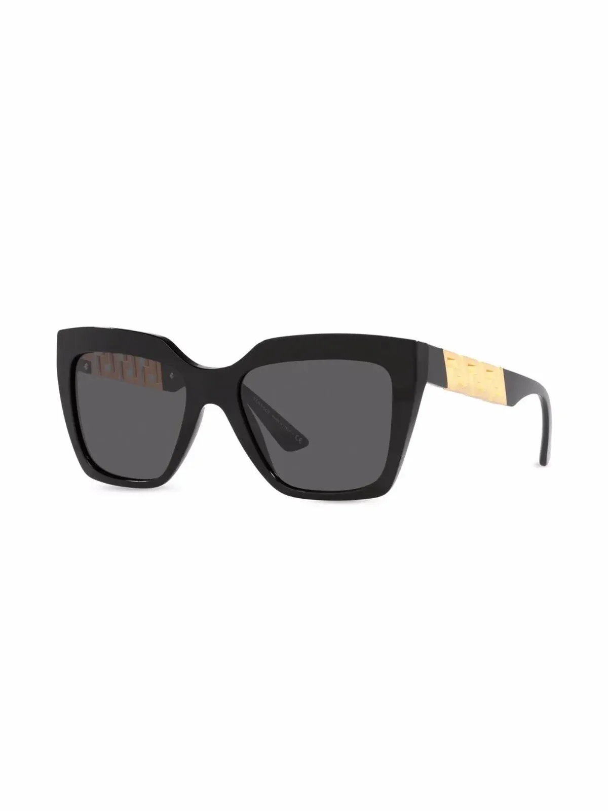 Versace Eyewear Greca-panel サングラス - ブラック - 画像2