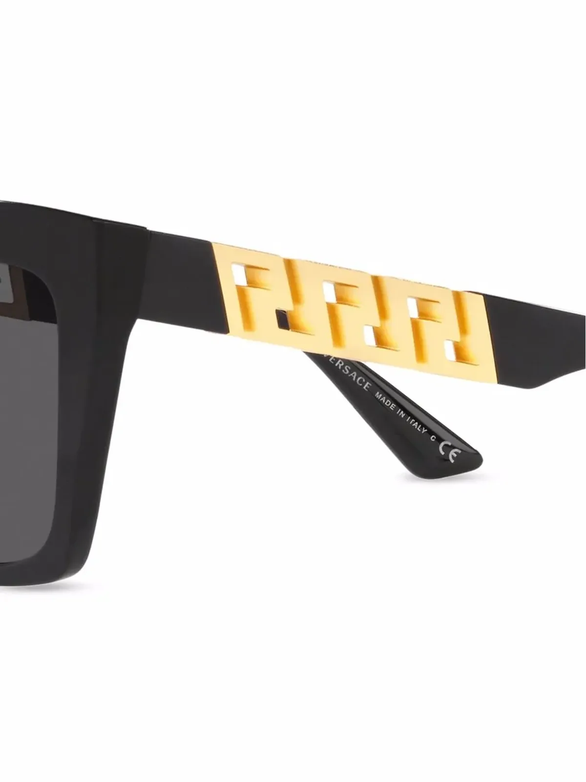 Versace Eyewear Greca-panel サングラス - ブラック - 画像3