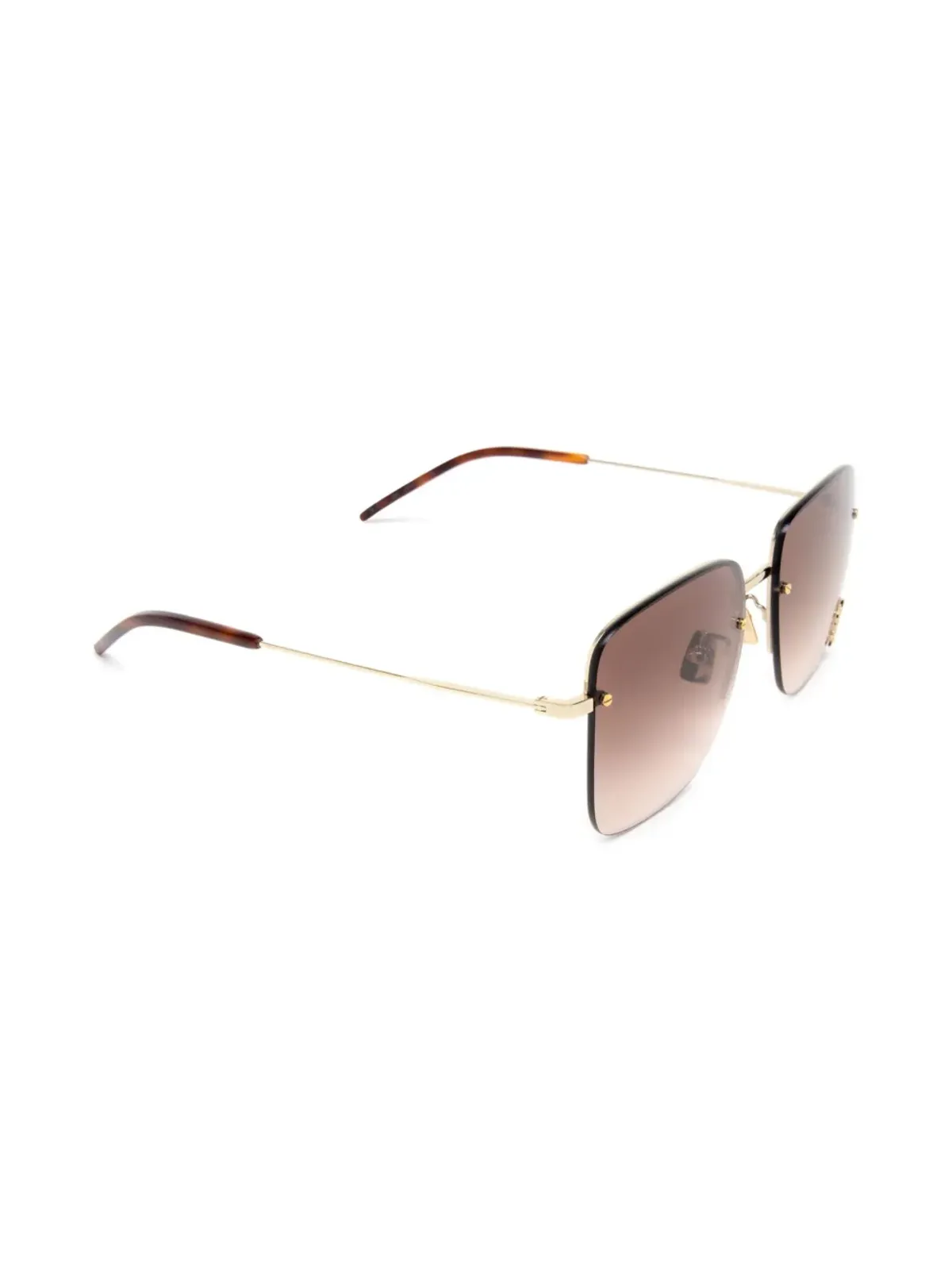 Saint Laurent Eyewear SL 312 ロゴプレート サングラス - 画像2
