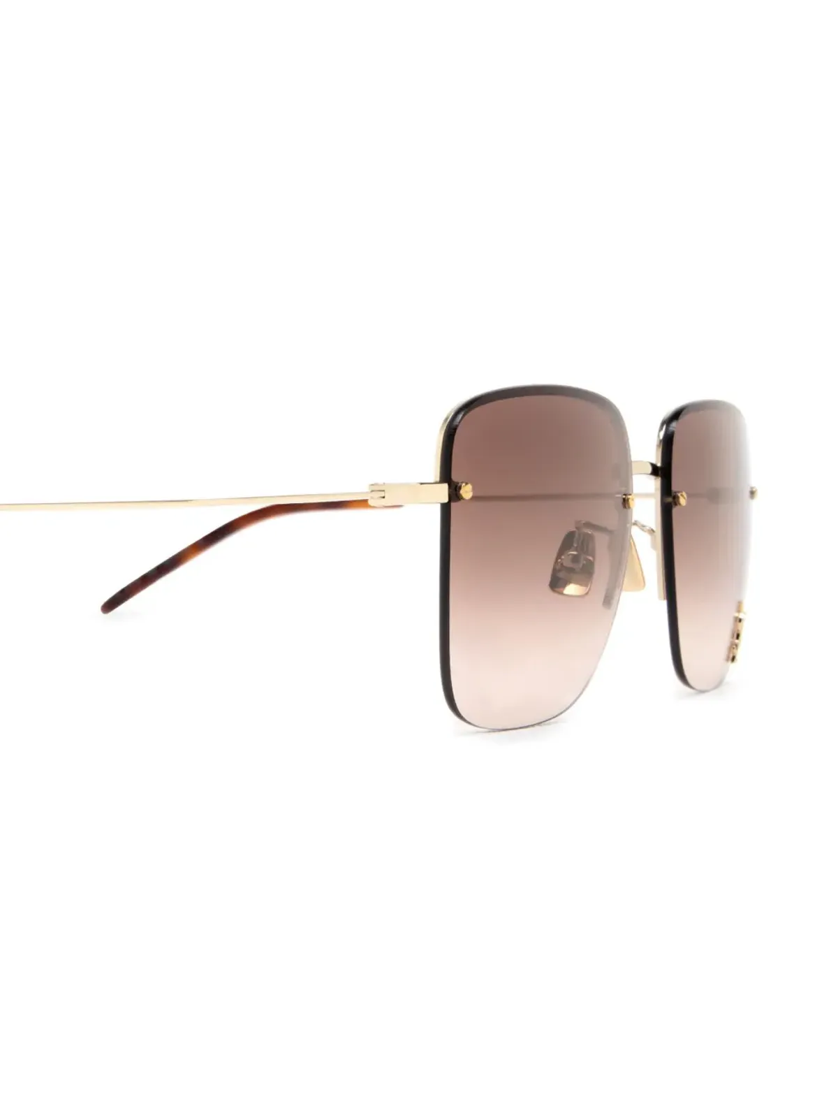Saint Laurent Eyewear SL 312 ロゴプレート サングラス - 画像3