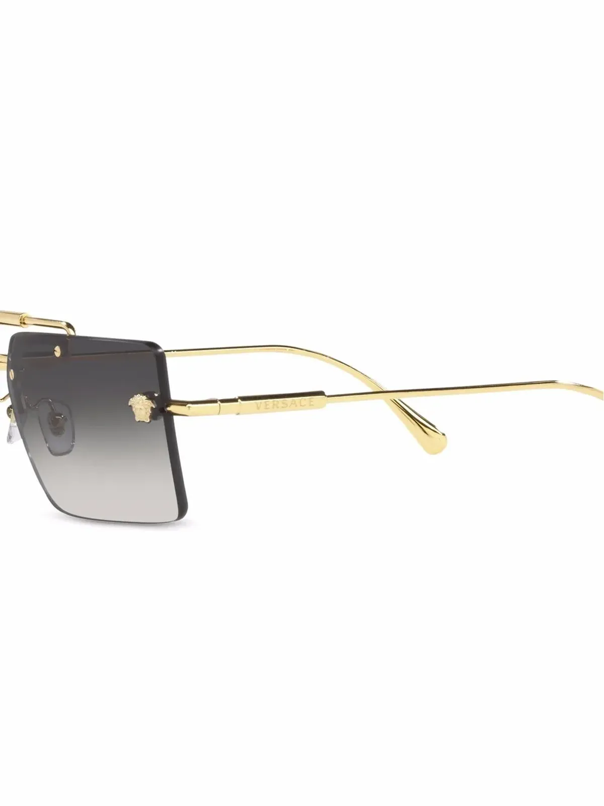 Versace Eyewear グラデーションレンズ サングラス - ゴールド - 画像3