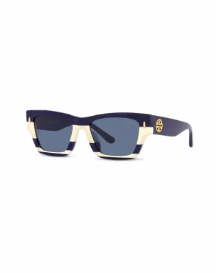 Tory Burch ストライプ柄フレームサングラス - サムネイル2