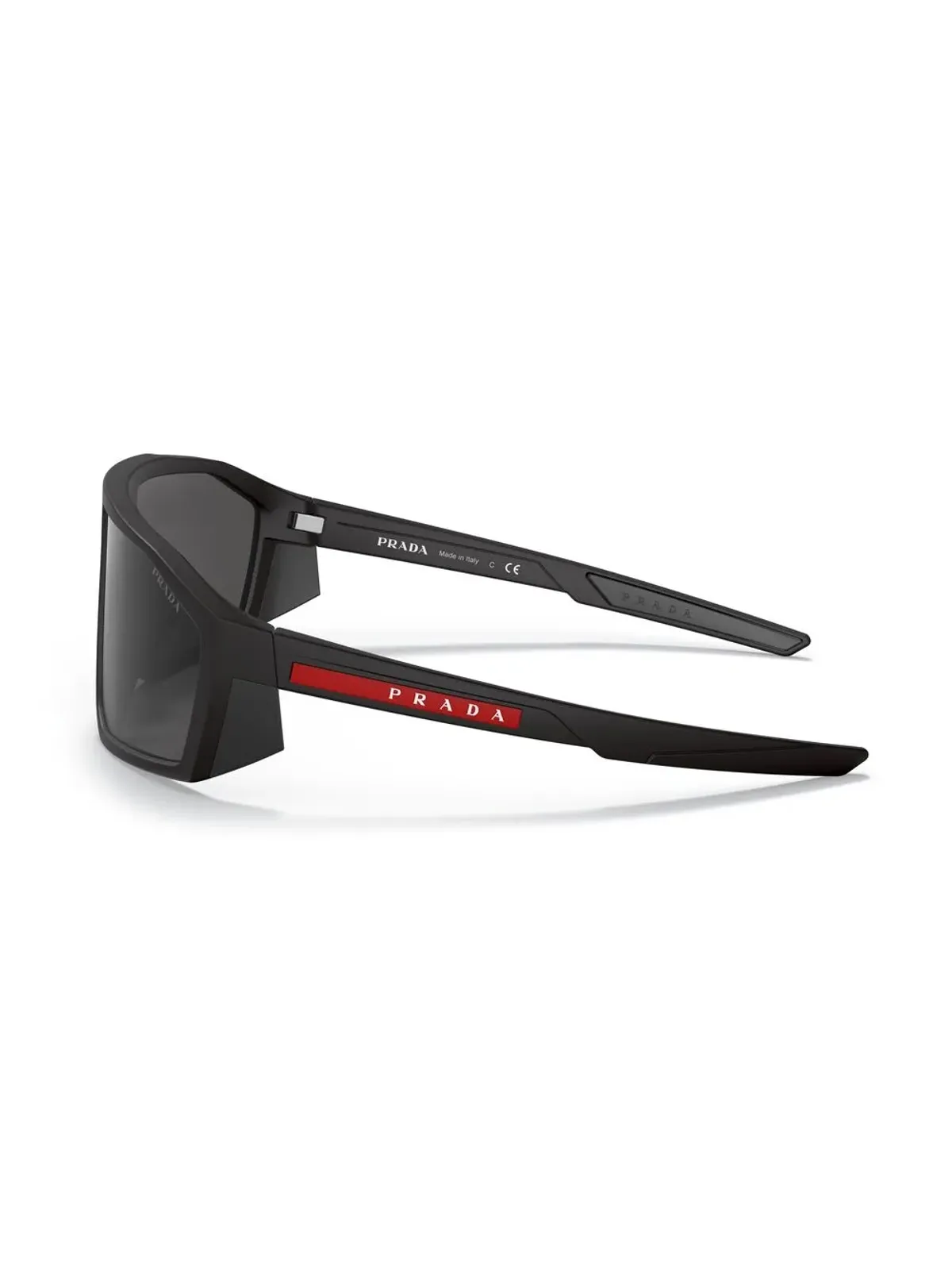 Prada Linea Rossa ジオメトリックフレーム ロゴプリント サングラス - 画像3