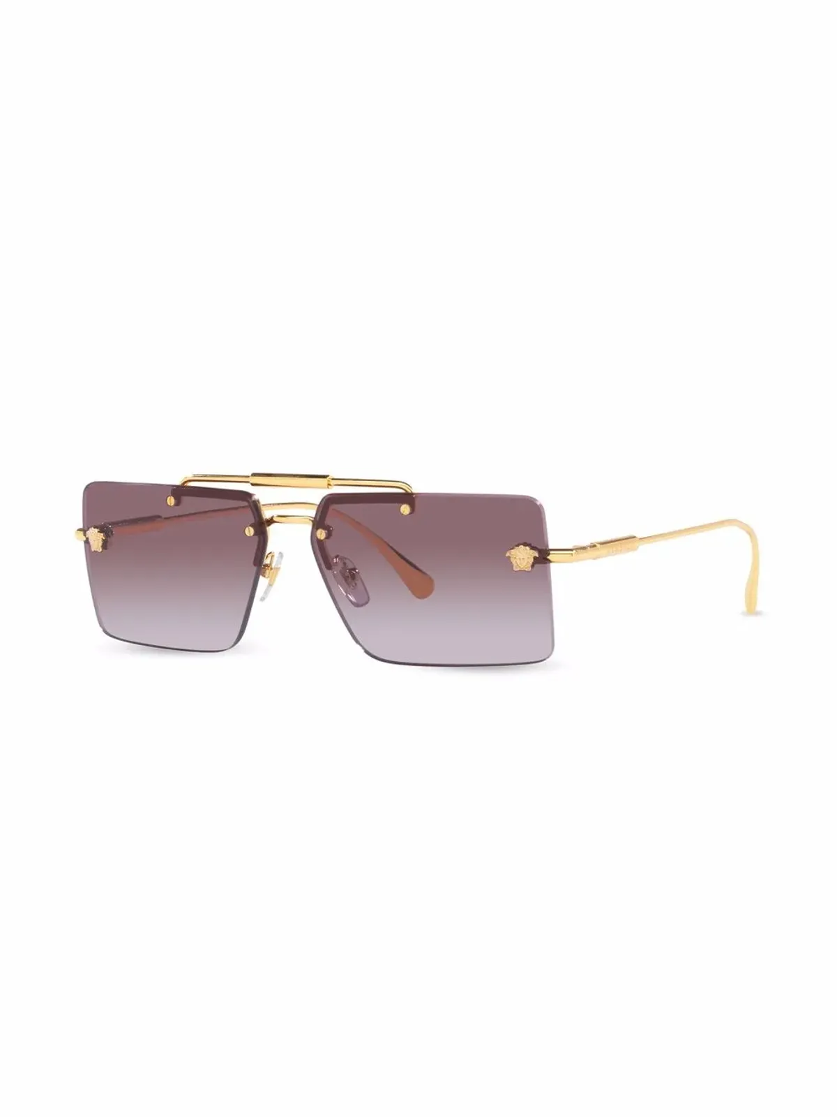 Versace Eyewear ロゴプレートサングラス - 画像2